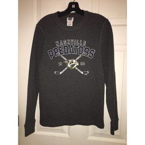 Nashville predators long sleeve thermal mens shirt size m official NHL Merch NEW